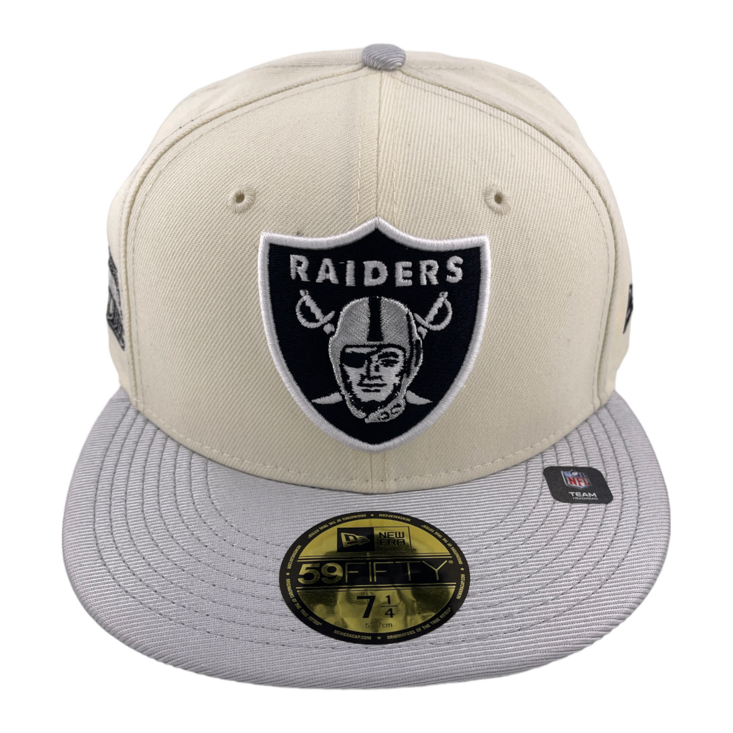 New Era Las Vegas Raiders Chrome Pack White/Silver Black UV 59Fifty Fitted Hat Cap