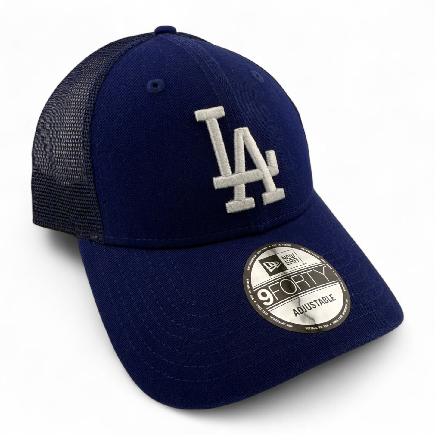 New Era Los Angeles Dodgers MLB Mesh Back Trucker 9Forty Adjustable Snapback Hat