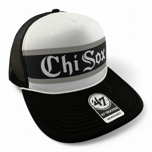 '47 Brand Chicago White Sox "Chi Sox" Region Foam Trucker Snapback Mesh Back Hat