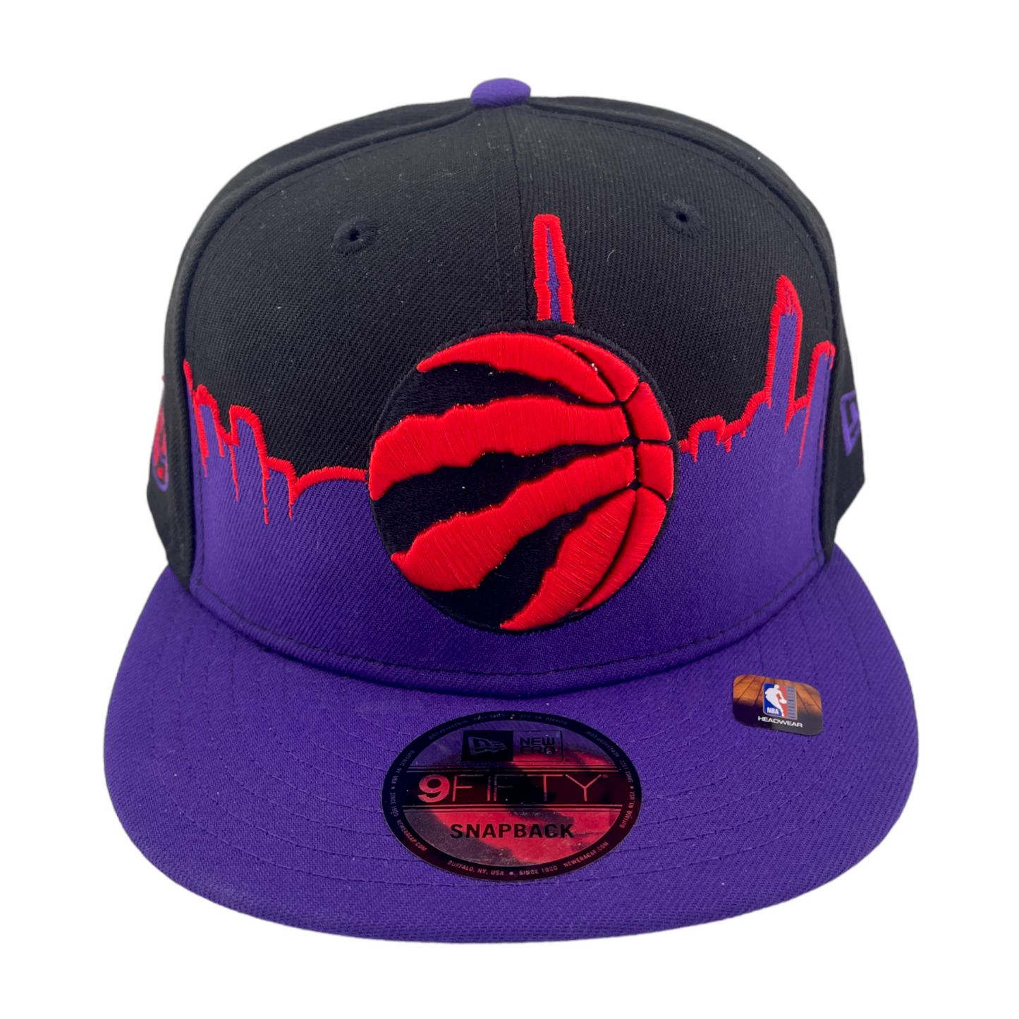 New Era Toronto Raptors Tip Off 2022 Black/Purple NBA 9FIFTY Snapback Hat Cap