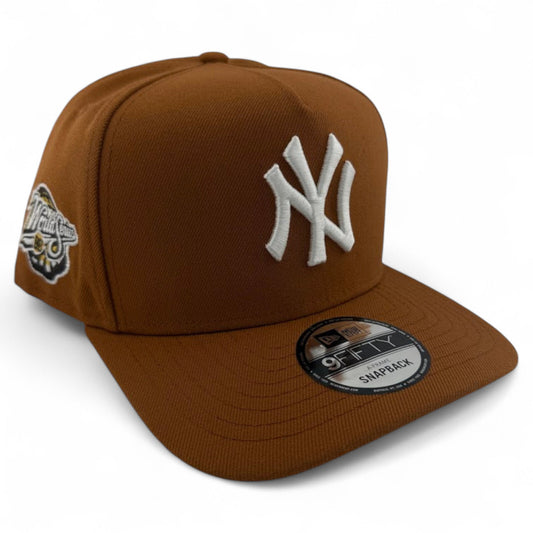 New Era New York Yankees MLB Earthy Brown A-Frame 9FIFTY Snapback Adjustable Hat