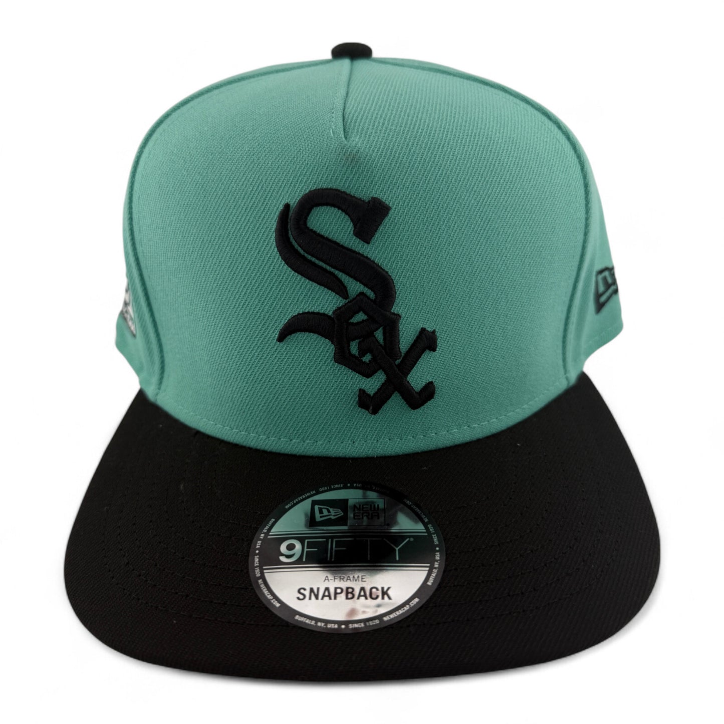 New Era Chicago White Sox MLB Mint A-Frame 9FIFTY Snapback Adjustable Hat Cap