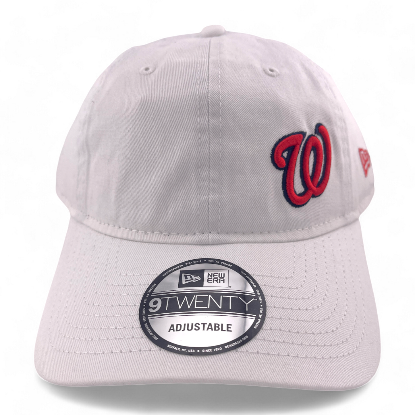 New Era Washington Nationals MLB Court Sport White 9Twenty Adjustable Dad Hat