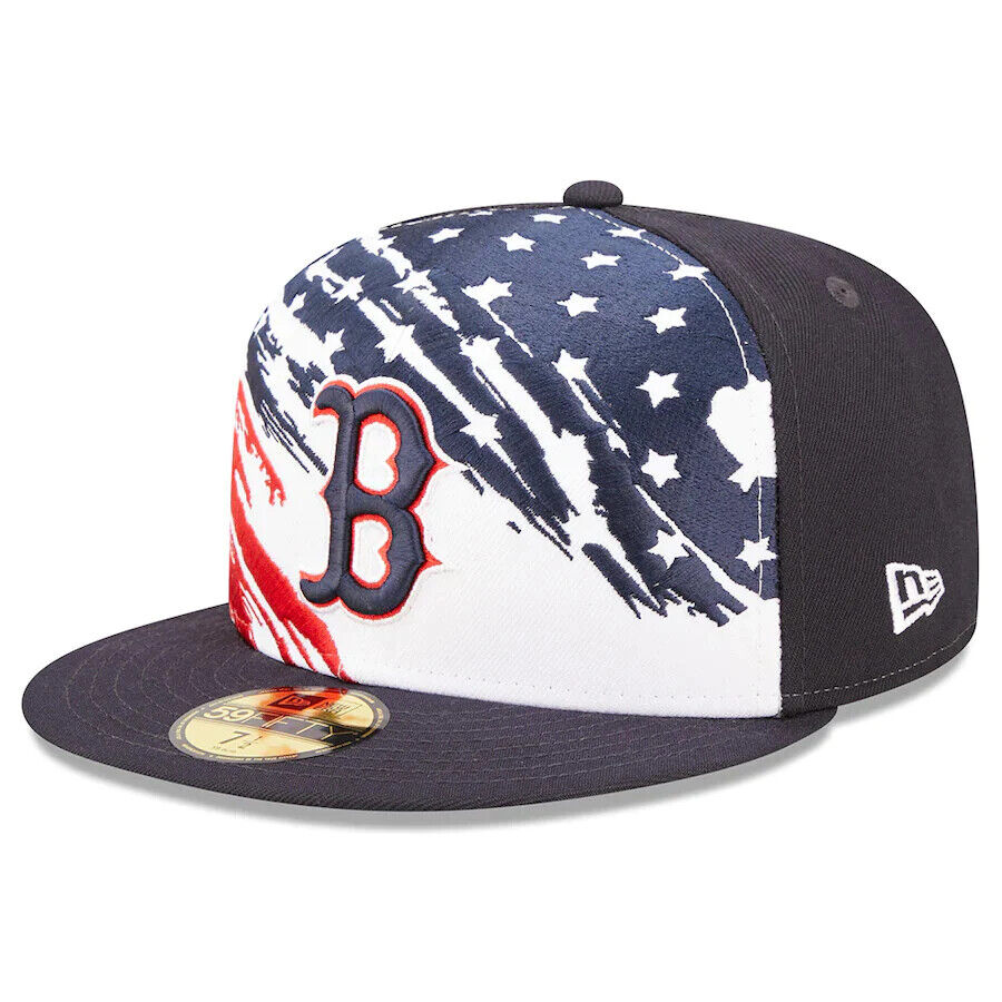 New Era Boston Red Sox MLB 2022 4th of July Flag On-Field 59FIFTY Fitted Hat