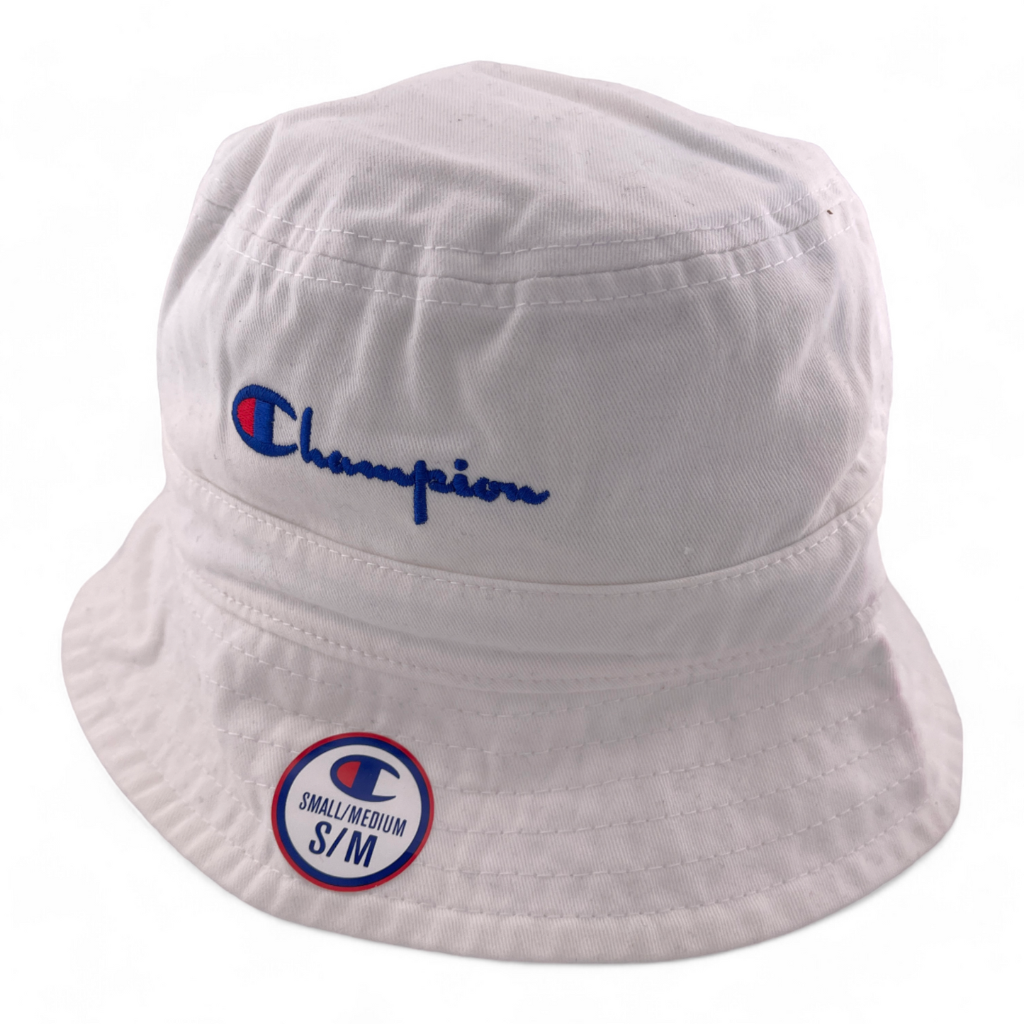 Champion Script Logo Classic All White H78459 Boonie Bucket Hat Unisex Adult