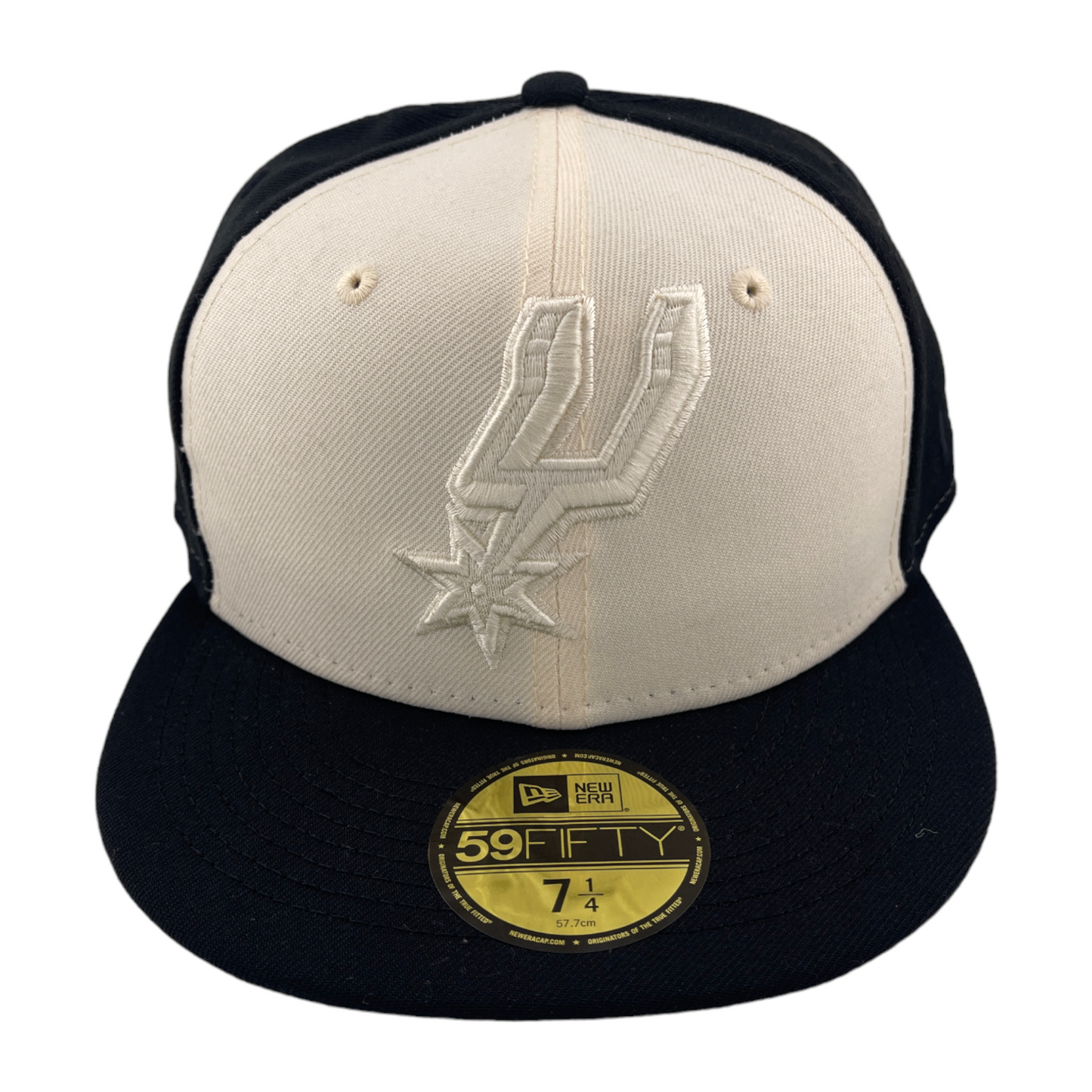 New Era San Antonio Spurs 2 Tone Pack Black/Ivory/Grey UV NBA 59Fifty Fitted Hat Cap