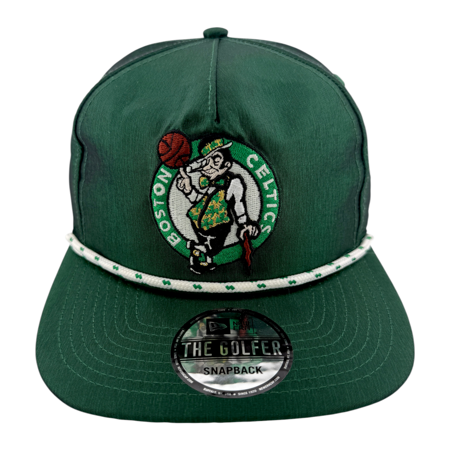 New Era Boston Celtics NBA Satin A-Frame Rope The Golfer Snapback Adjustable Hat