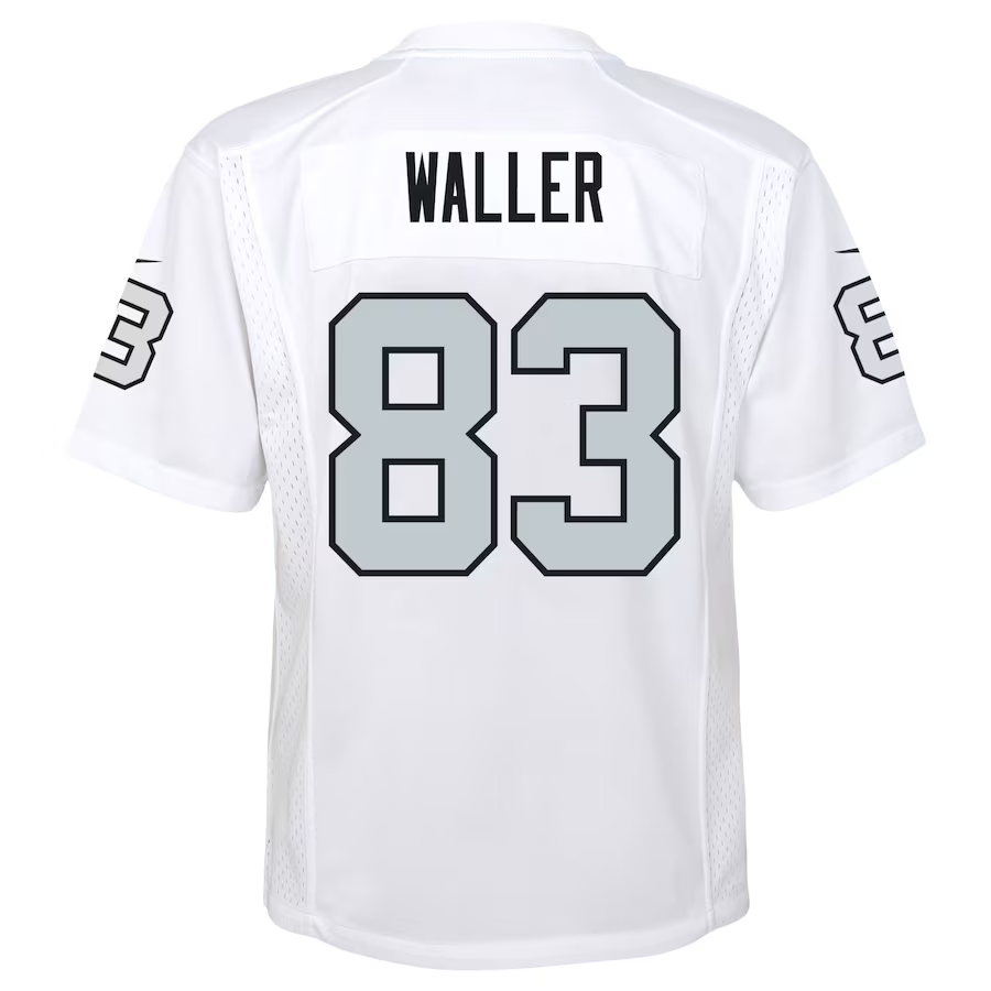 Nike Las Vegas Raiders Darren Waller #83 Alternate White Grey Game Day Jersey