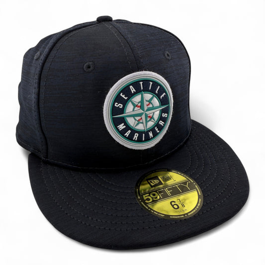 New Era Seattle Mariners MLB 2023 Clubhouse Pack Navy Logo 59FIFTY Hat Cap