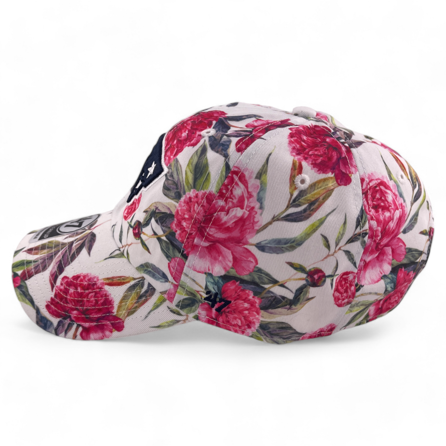 '47 Brand New England Patriots NFL Pink Floral Clean Up Adjustable Dad Hat Cap