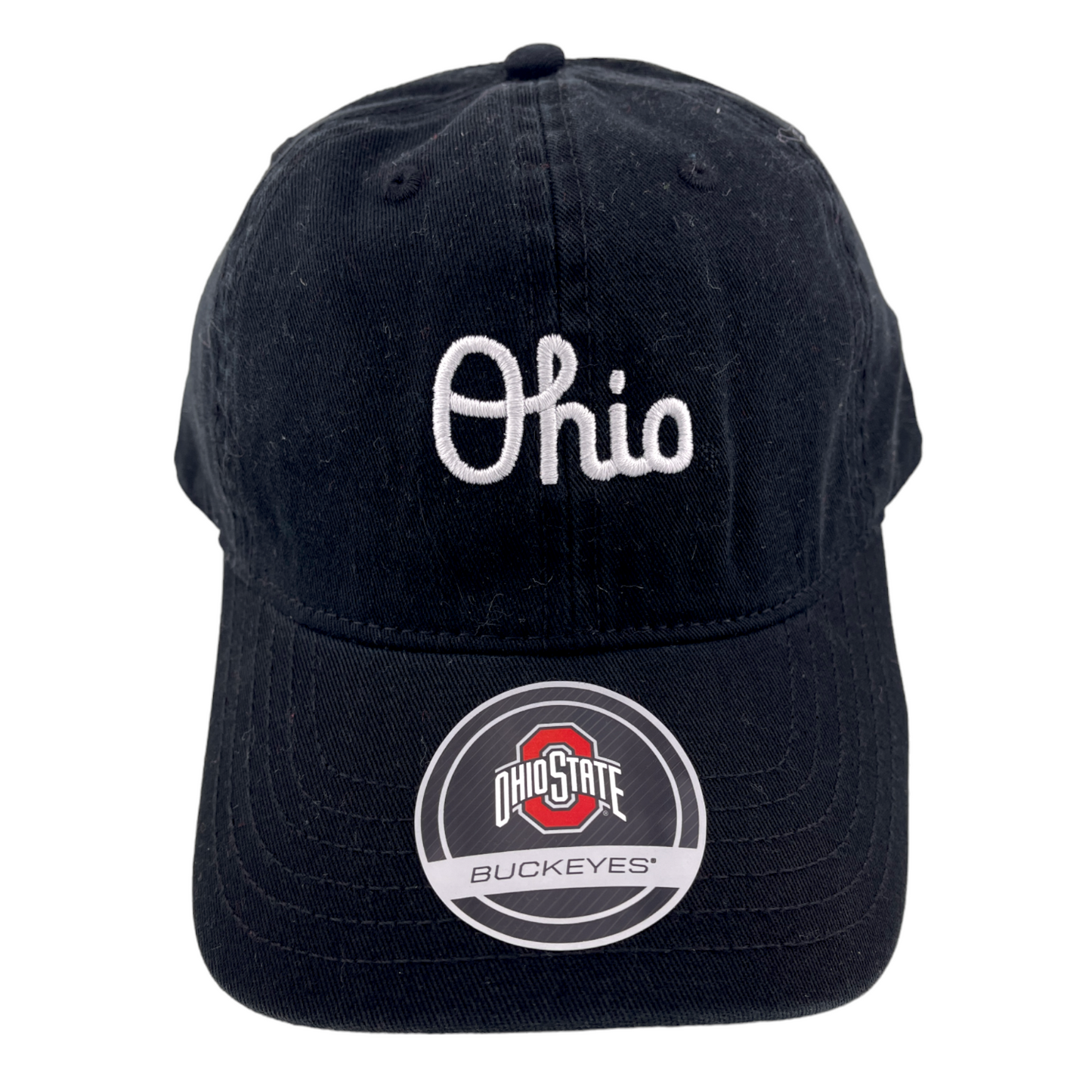 Ohio State University Buckeyes NCAA Ohio Logo Black Adjustable Dad Hat Cap