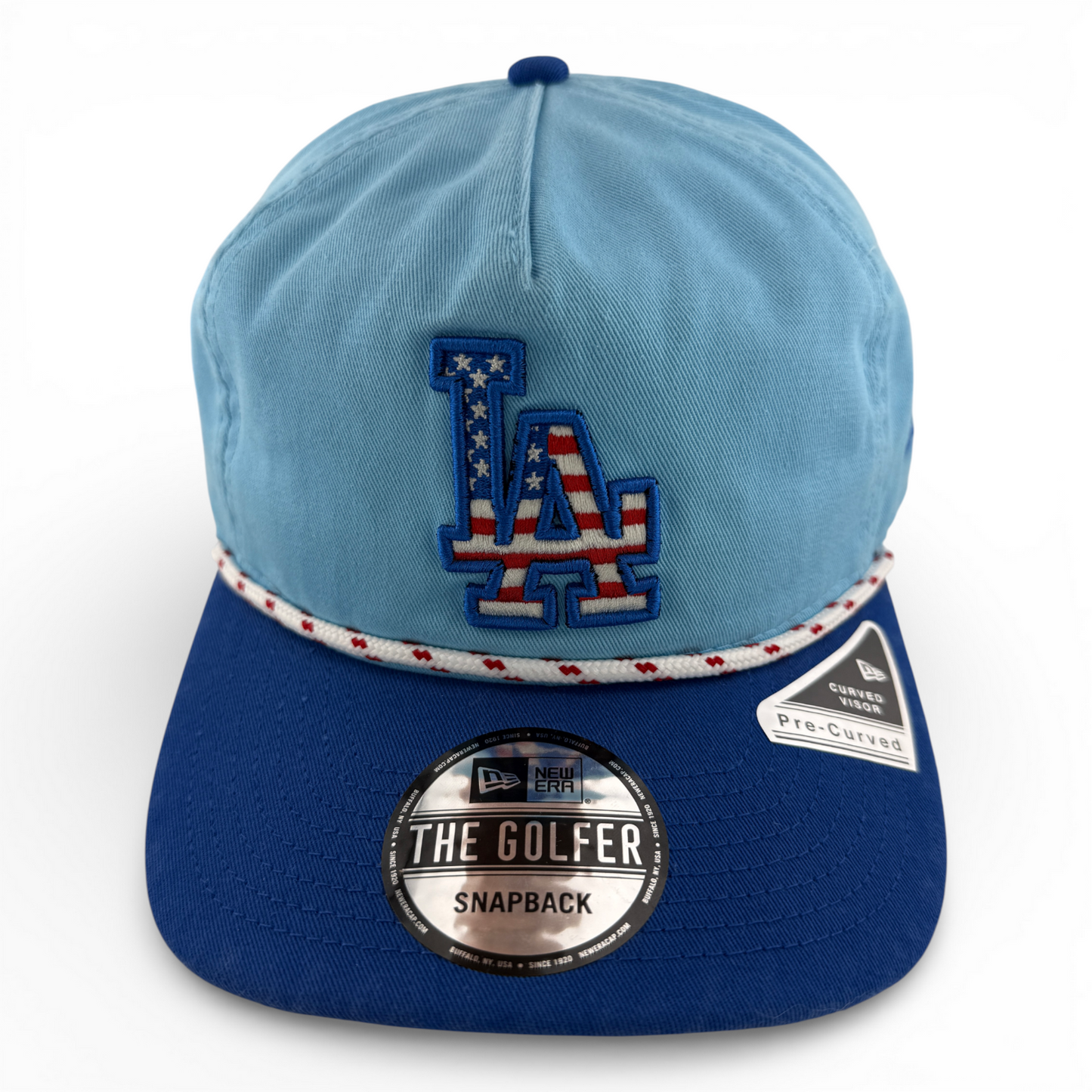 New Era Los Angeles Dodgers MLB 2025 4th of July Rope Golfer Snapback Adjustable