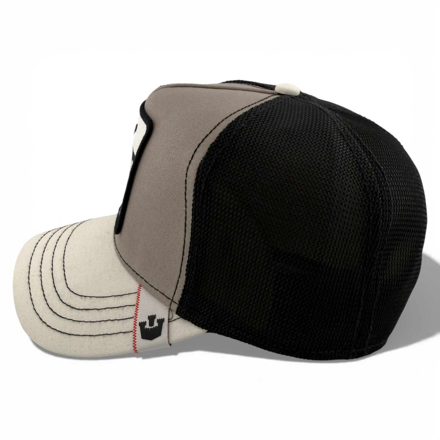 Goorin Bros The White Tiger Grey Farm Mesh Trucker Snapback Adjustable Hat Cap