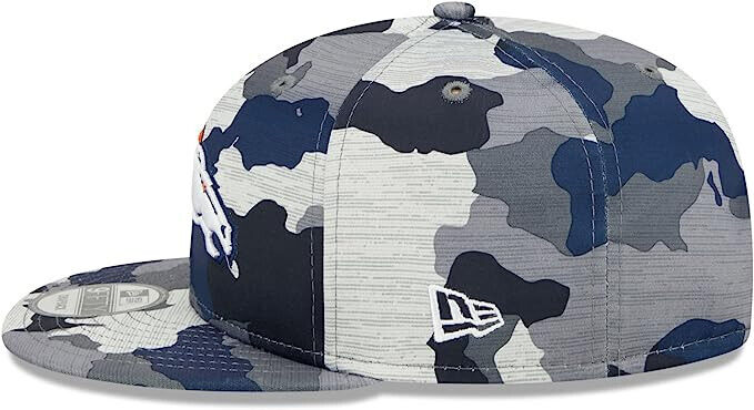 New Era Denver Broncos Training Camp 2022 NFL Camo 9FIFTY Snapback Hat Cap