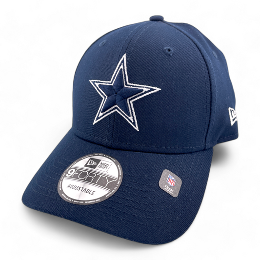 New Era Dallas Cowboys NFL The League Navy Blue Logo 9Forty Adjustable Hat Cap