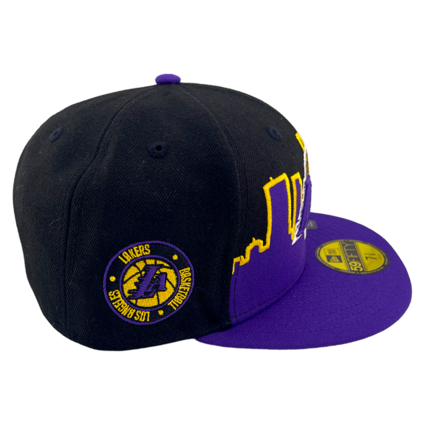 New Era Los Angeles Lakers Tip Off 2022 Black/Purple Grey UV 59Fifty Fitted Hat Cap