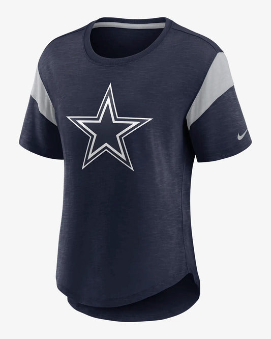 Nike Fashion Prime Dallas Cowboys Star Logo NFL On Field Apparel T-Shirt Womens