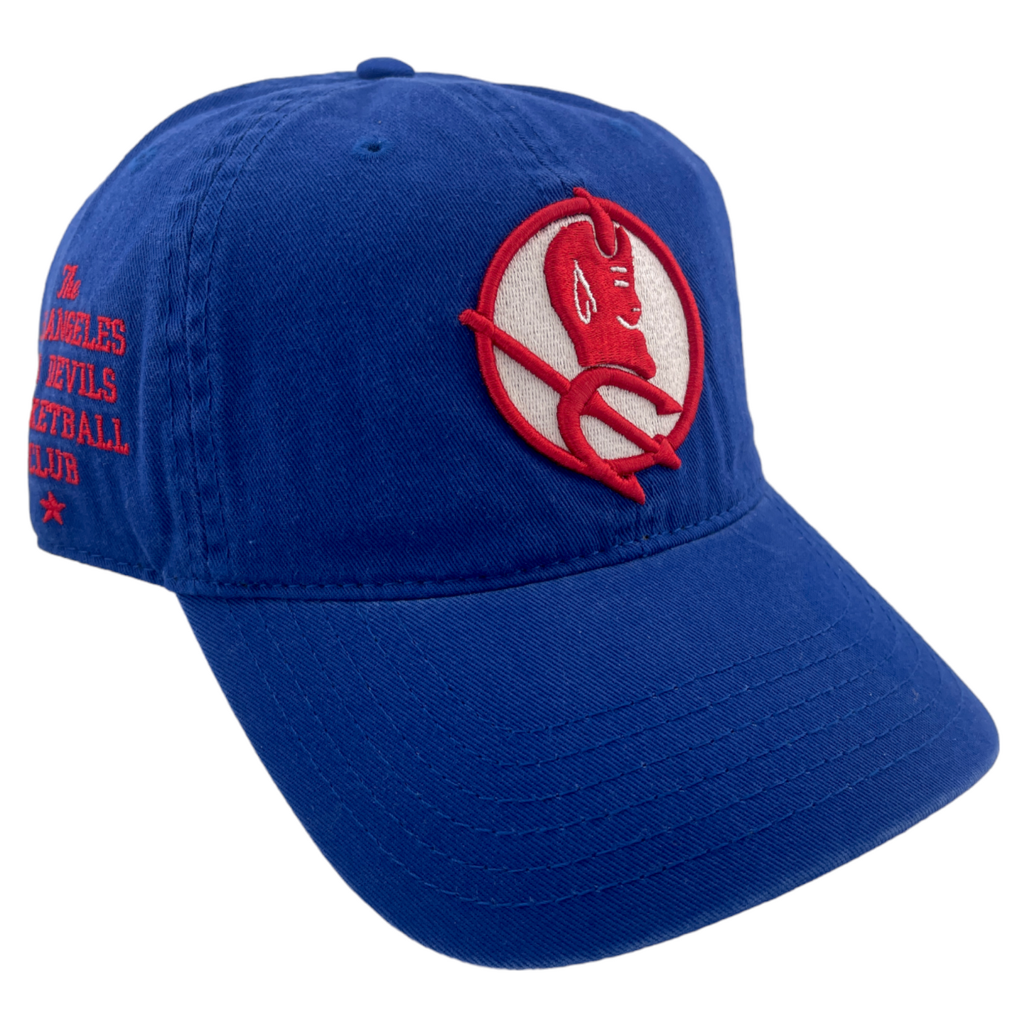 Physical Culture Los Angeles Red Devils Black Fives Blue Adjustable Dad Hat Cap