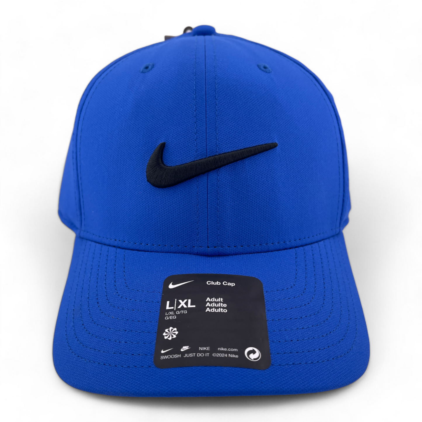 Nike Club Cap Structured Swoosh Deep Blue FB5625-480 Adjustable Back Hat