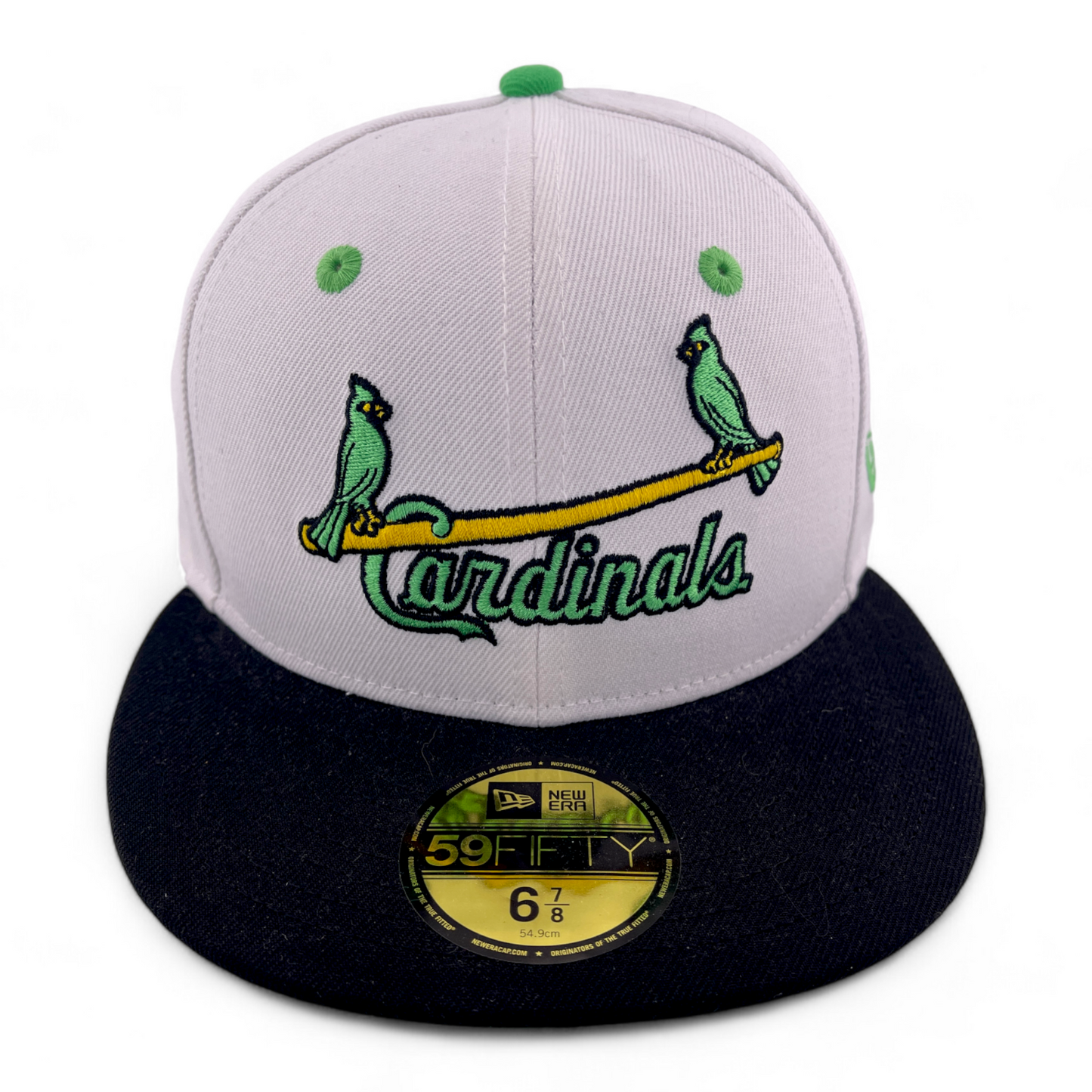 New Era St. Louis Cardinals MLB Two Birds White/Green Pack 59Fifty Fitted Hat