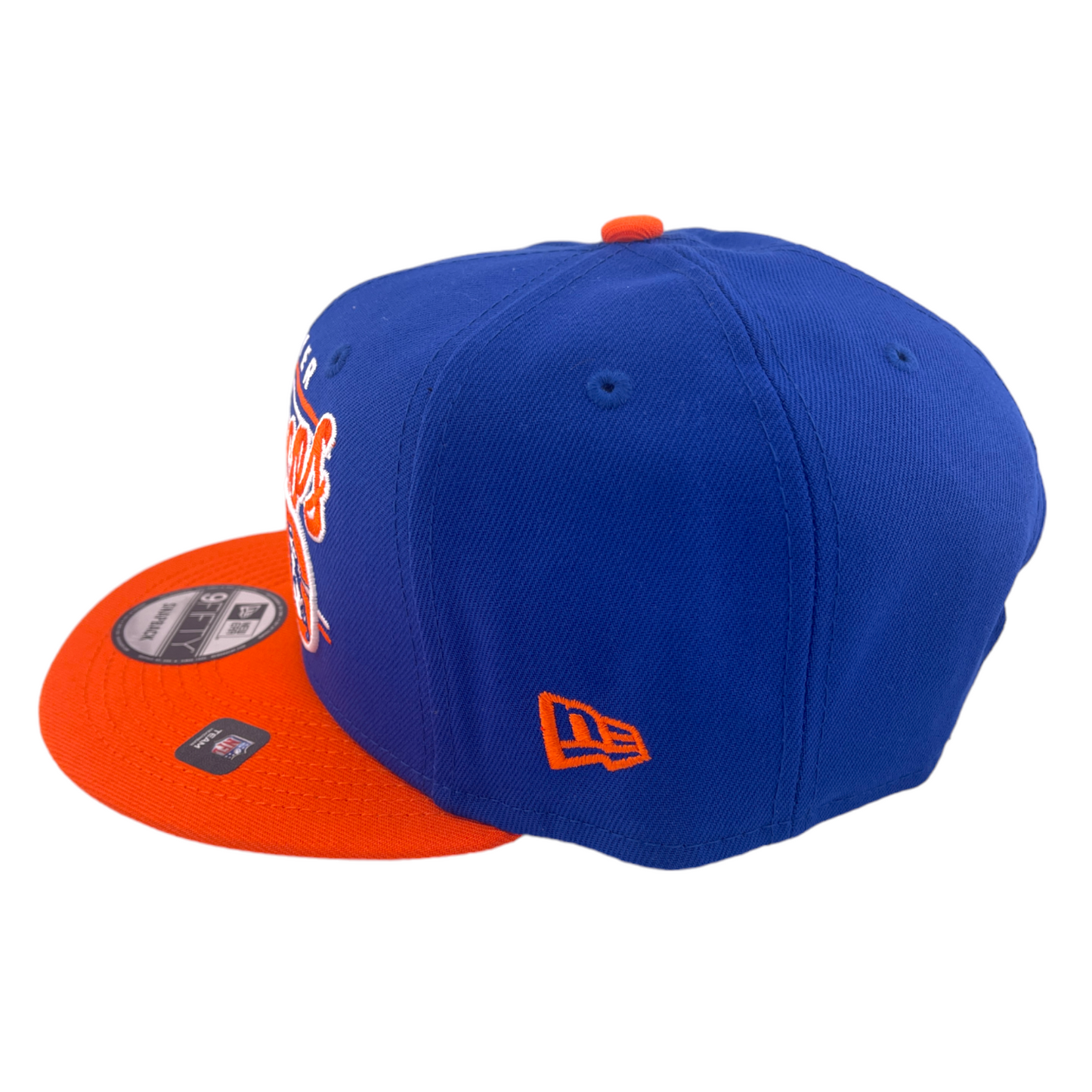 New Era Denver Broncos Team Script NFL Blue/Orange Grey UV 9FIFTY Snapback Hat Cap