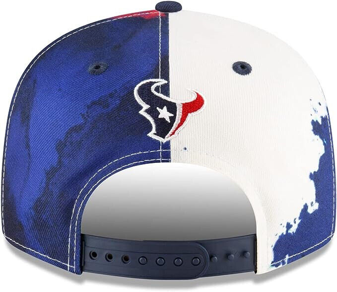 New Era Houston Texans 2022 Sideline NFL Ink Dye Blue 9FIFTY Snapback Hat Cap