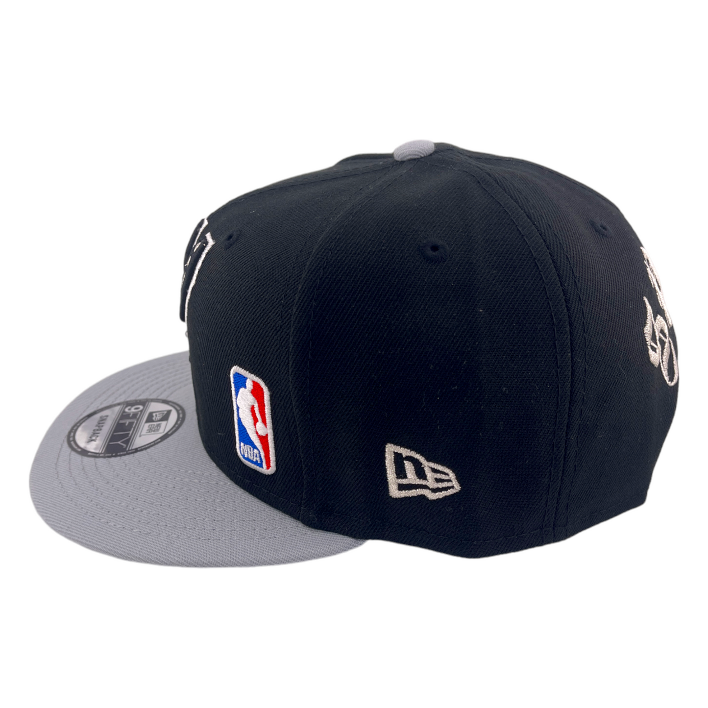 New Era San Antonio Spurs Back Arch Black/Grey/Green UV NBA 9FIFTY Snapback Hat Cap