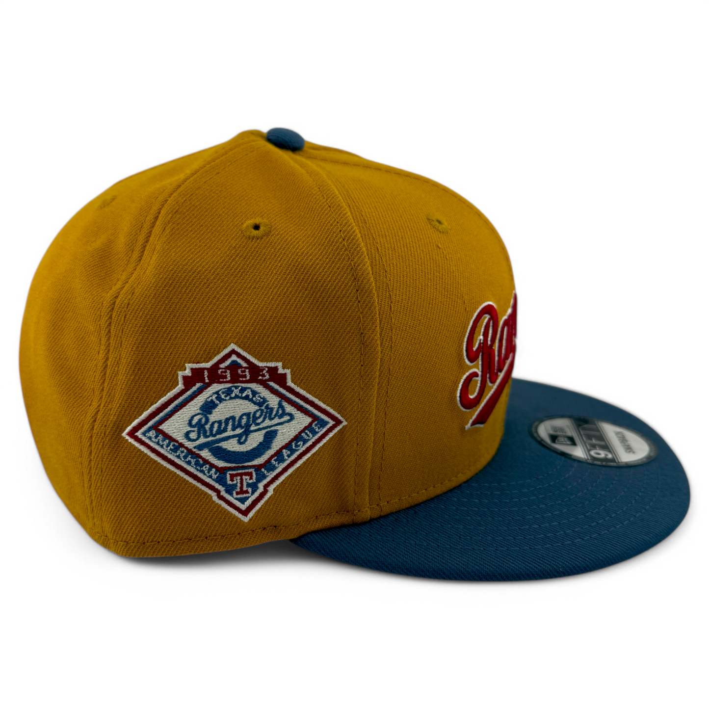 New Era Texas Rangers MLB Panama Tan 9FIFTY Snapback Adjustable Hat Cap