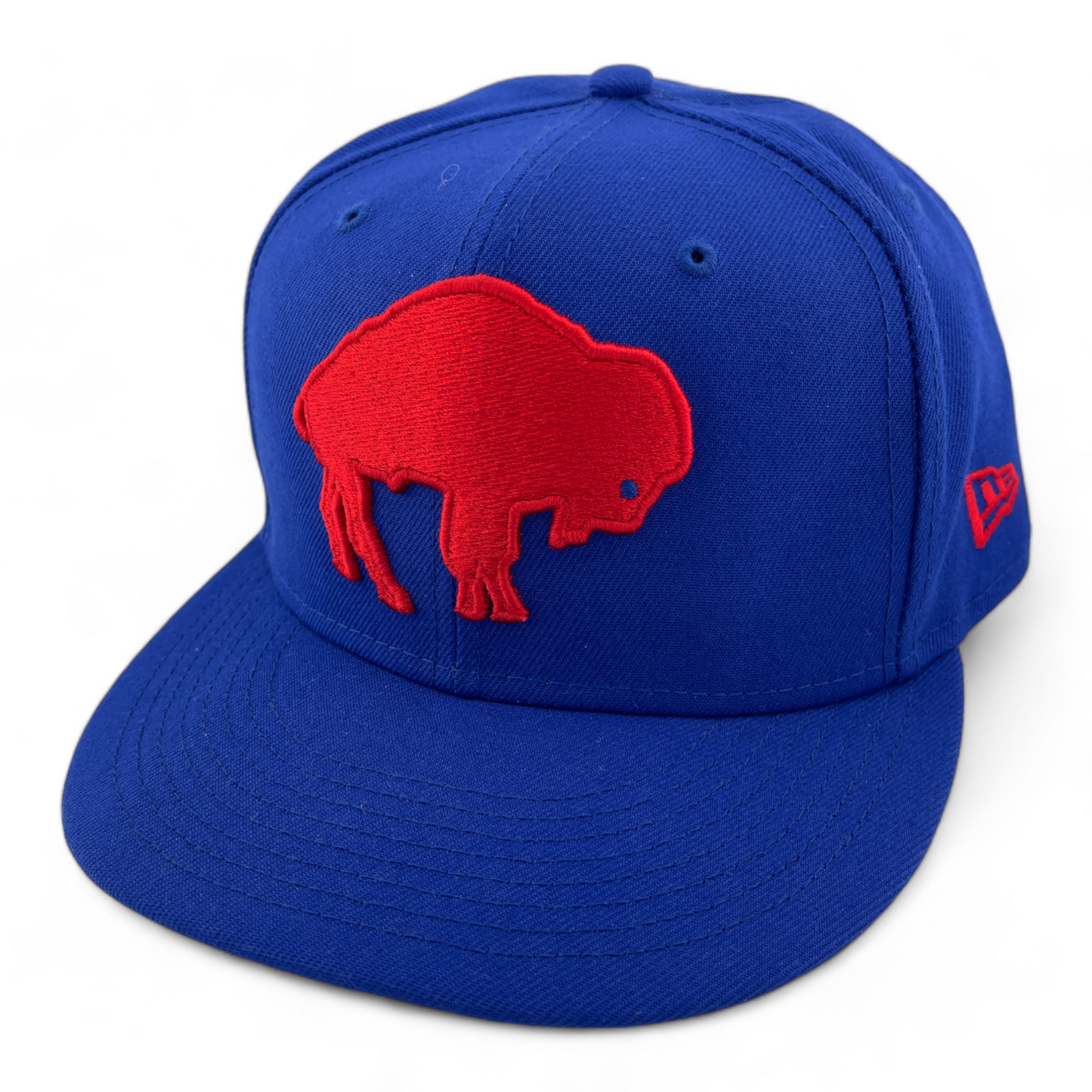 New Era Buffalo Bills NFL Historic Red Logo 59Fifty Fitted Hat Cap Size 7 1/2