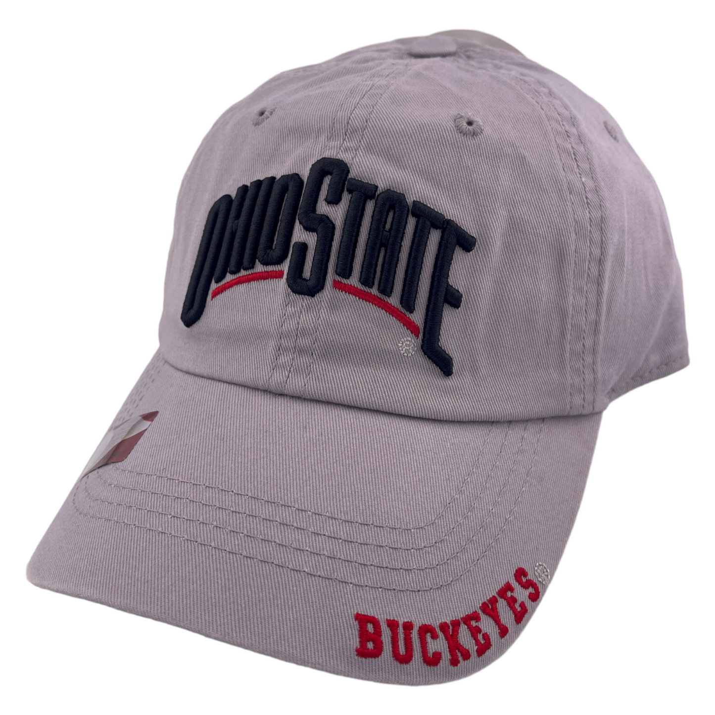 Ohio State University Buckeyes NCAA Ohio State Logo Grey Adjustable Dad Hat Cap