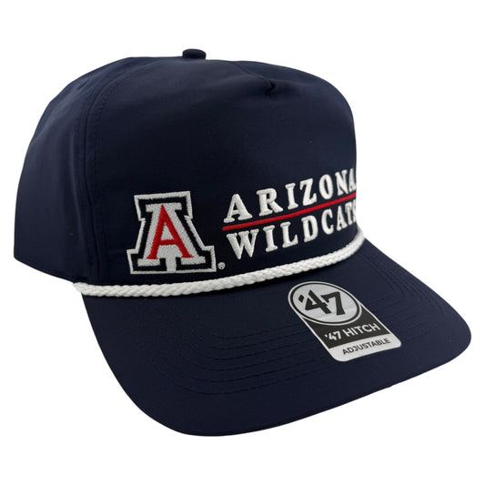 '47 Brand University of Arizona Wildcats Campground Navy Hitch Rope Snapback Hat
