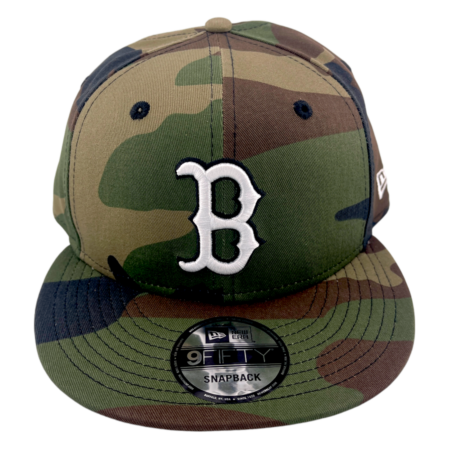 New Era Boston Red Sox Basic Camouflage Camo 9FIFTY Snapback Adjustable Hat