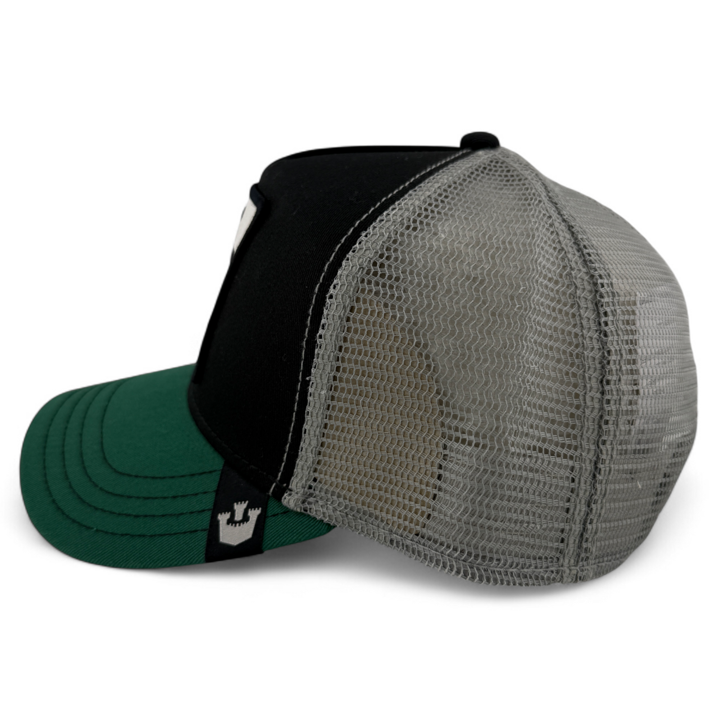 Goorin Bros The White Tiger Green Farm Mesh Trucker Snapback Adjustable Hat Cap