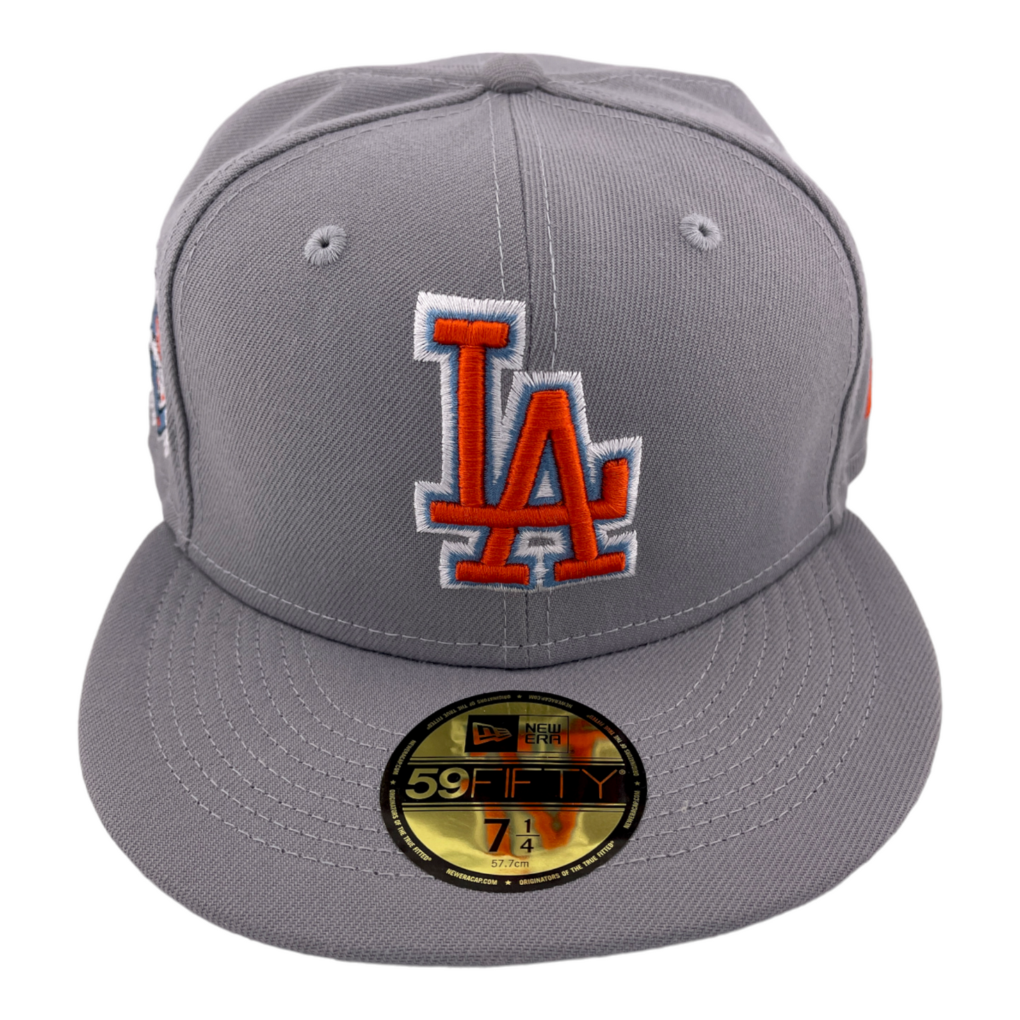 New Era Los Angeles Dodgers 50th Anniversary Patch Orange Slice Pack 59FIFTY Hat Cap