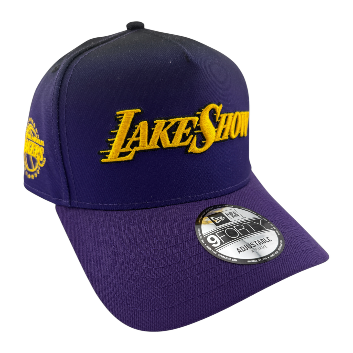 New Era Los Angeles Lakers Lake Show A-Frame 9Forty Snapback Adjustable Hat Cap
