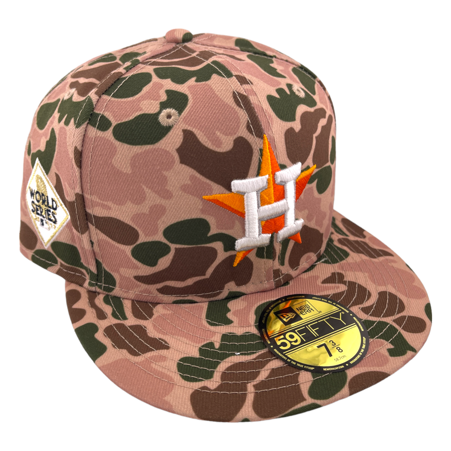 New Era Houston Astros World Series 2017 Side Patch Duck Camo 59FIFTY Fitted Hat Cap