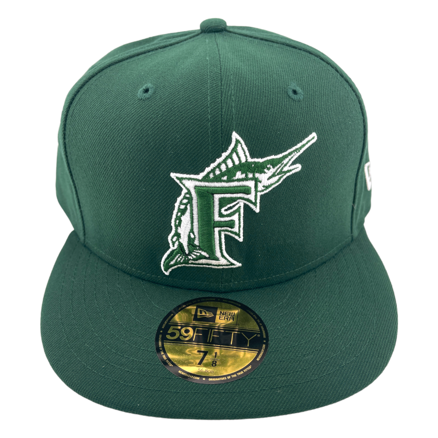 New Era Florida Marlins Miami Dark Green Pack Hunter/Grey UV 59FIFTY Fitted Hat Cap