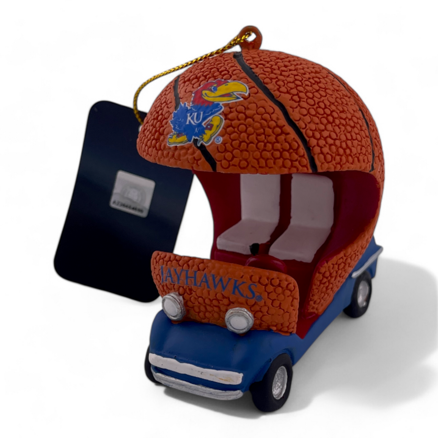 University of Kansas Jayhawks NCAA Basketball Field Car Cart Christmas Ornament