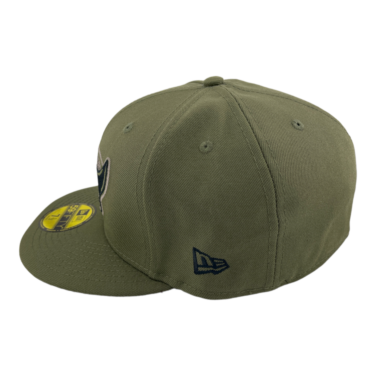 New Era Tampa Bay Rays 10th Anniversary Patch Olive Green/Camo UV 59FIFTY Hat Cap