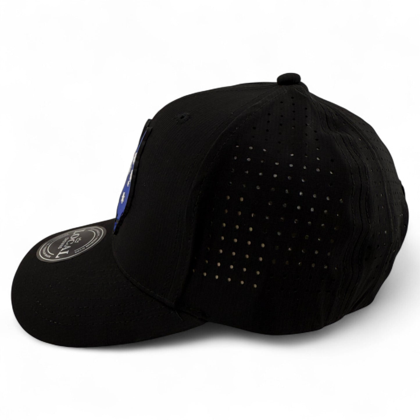 Local Crowns Australia Flag Rubber Patch Sport Black Adjustable Snapback Hat Cap