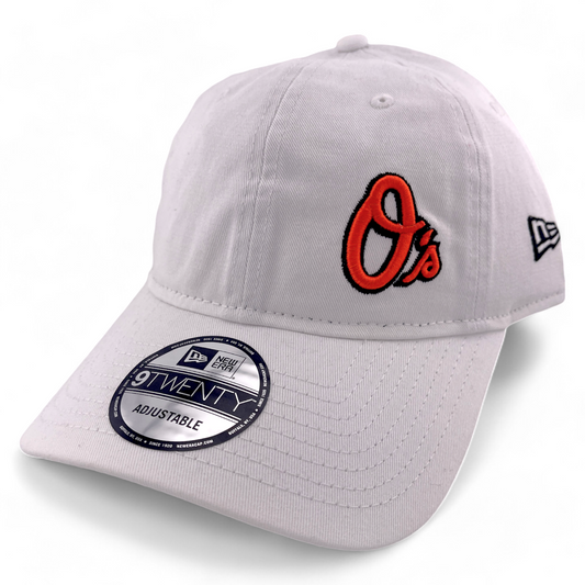 New Era Baltimore Orioles MLB Court Sport White 9Twenty Adjustable Dad Hat Cap