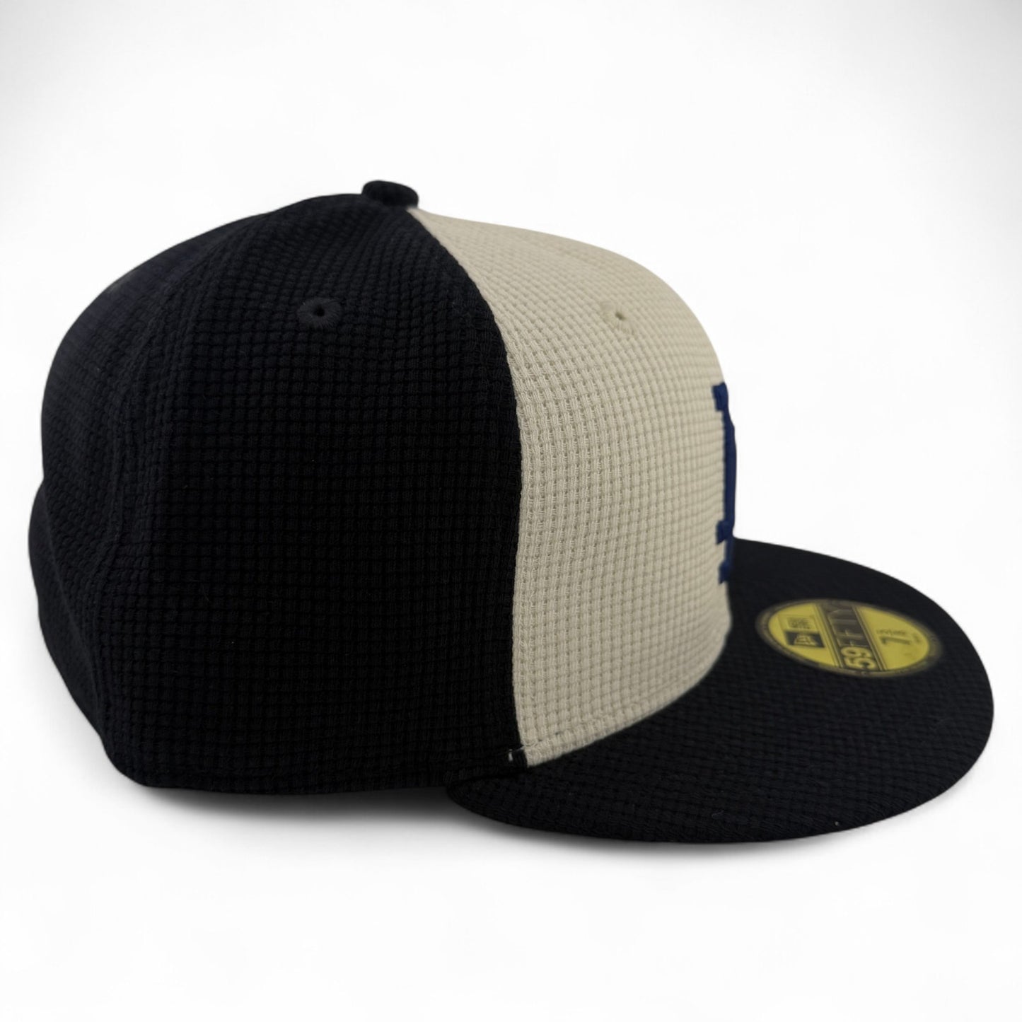 New Era Los Angeles Dodgers MLB Thermal Front Navy Blue/Cream 59FIFTY Fitted Hat