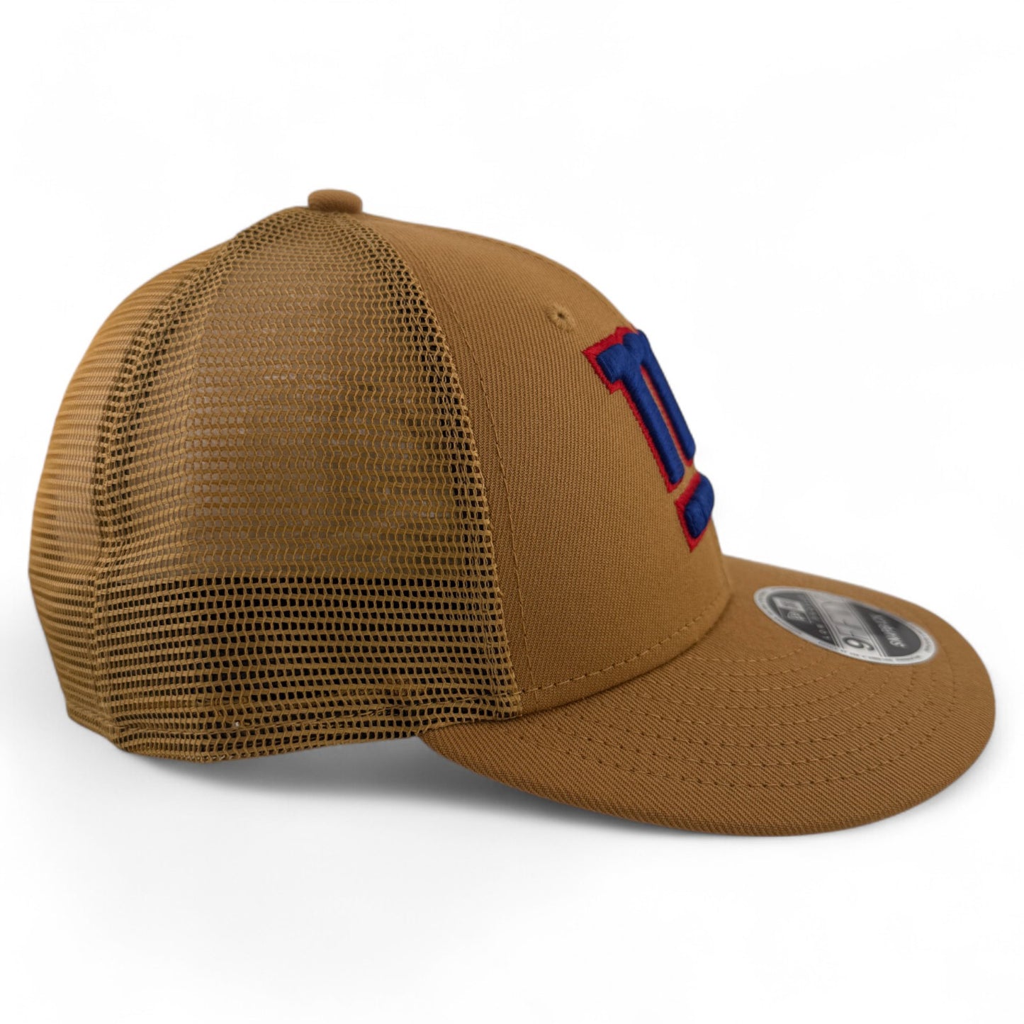 New Era New York Giants Tan Khaki Bronze Mesh 9Fifty Low Profile Snapback Hat