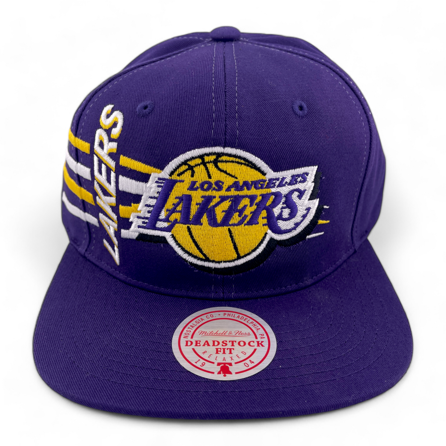 Mitchell & Ness Los Angeles Lakers NBA Retro Bolt Deadstock Snapback Hat Cap