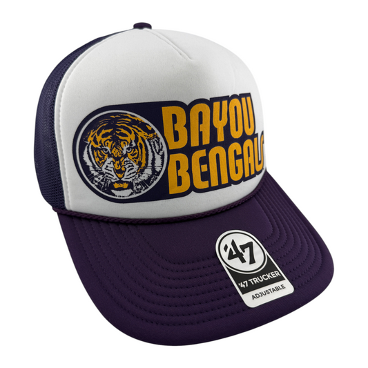 '47 Brand Louisiana State University LSU Foam Trucker Snapback Adjustable Hat