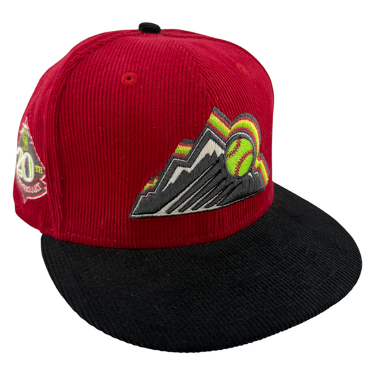 New Era Colorado Rockies MLB Full Corduroy 20th Anniversary 59FIFTY Fitted Hat