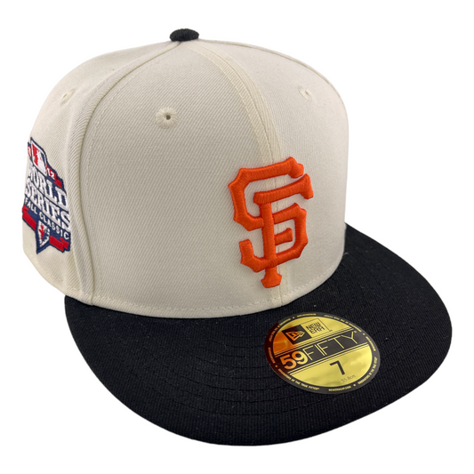 ~NEW DROP~ New Era San Francisco Giants MLB 2012 World Series Cream 59Fifty Fitted Hat Cap