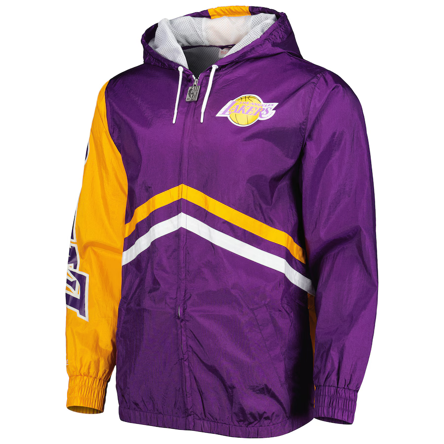 Mitchell & Ness Los Angeles Lakers Undeniable Full Zip Up Windbreaker Jacket
