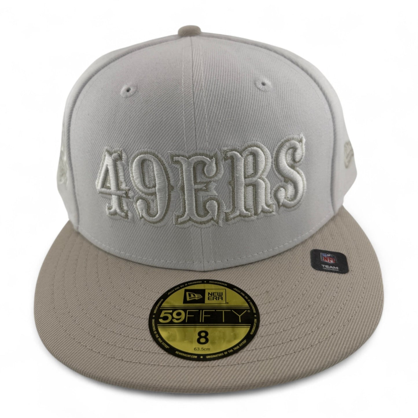New Era San Francisco 49ers Whiteout Pack 60th Anniversary 59FIFTY Fitted Hat