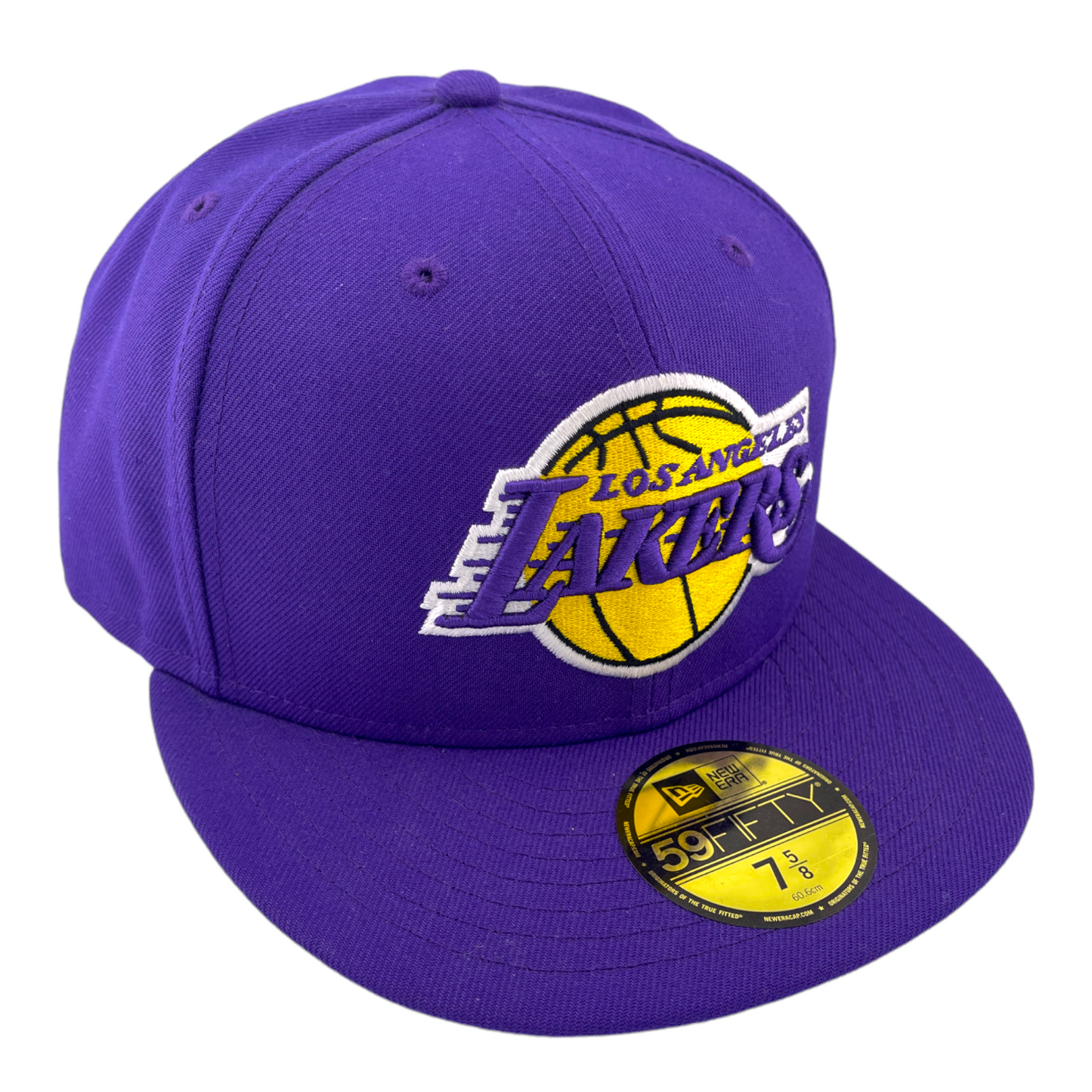 New Era Los Angeles Lakers Team Colors Purple/Grey UV NBA 59Fifty Fitted Hat Cap